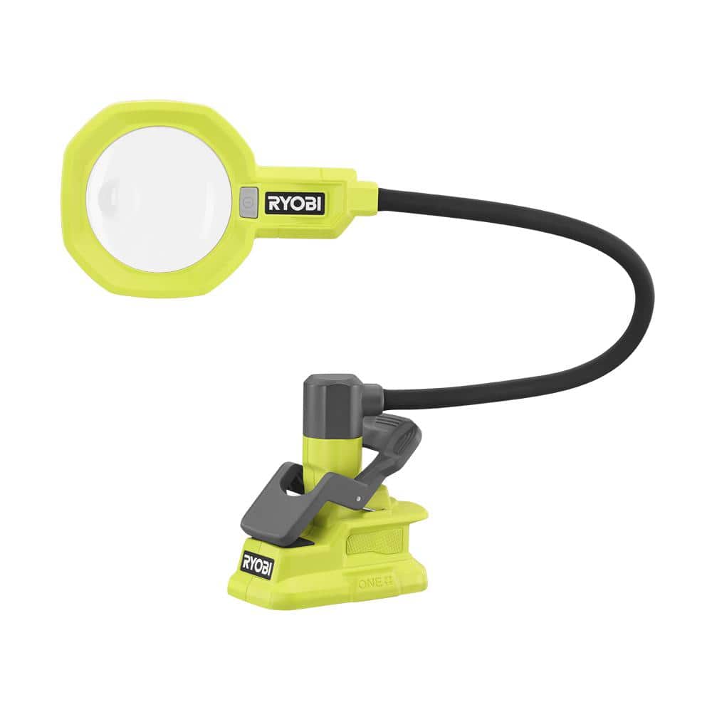 RYOBI ONE+ 18V LED Magnifying Clamp Light (Tool Only) PCL664B - The Home  Depot
