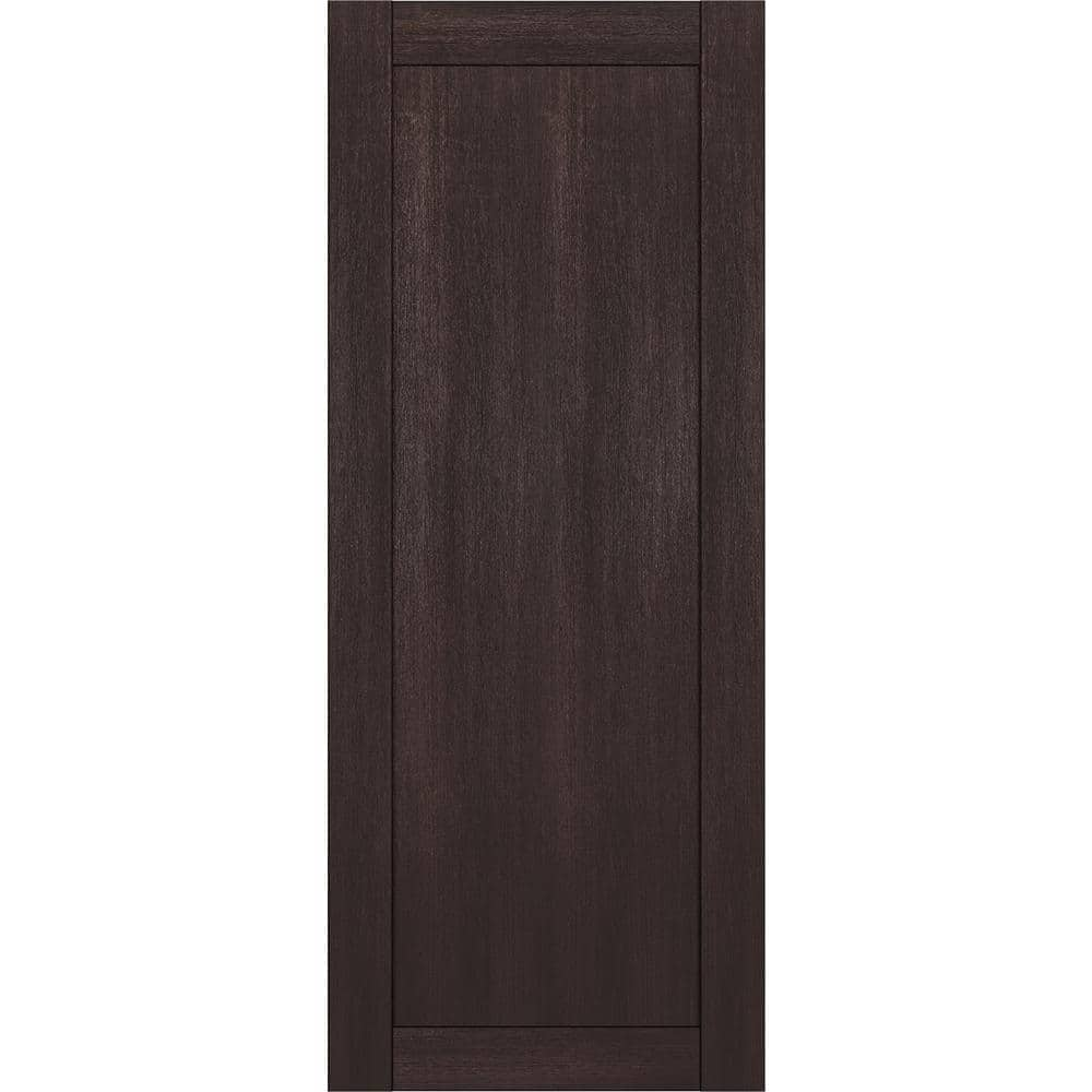 Belldinni 1-Panel Shaker 24 In. W. X 96 In. No Bore Vera Linga Oak ...