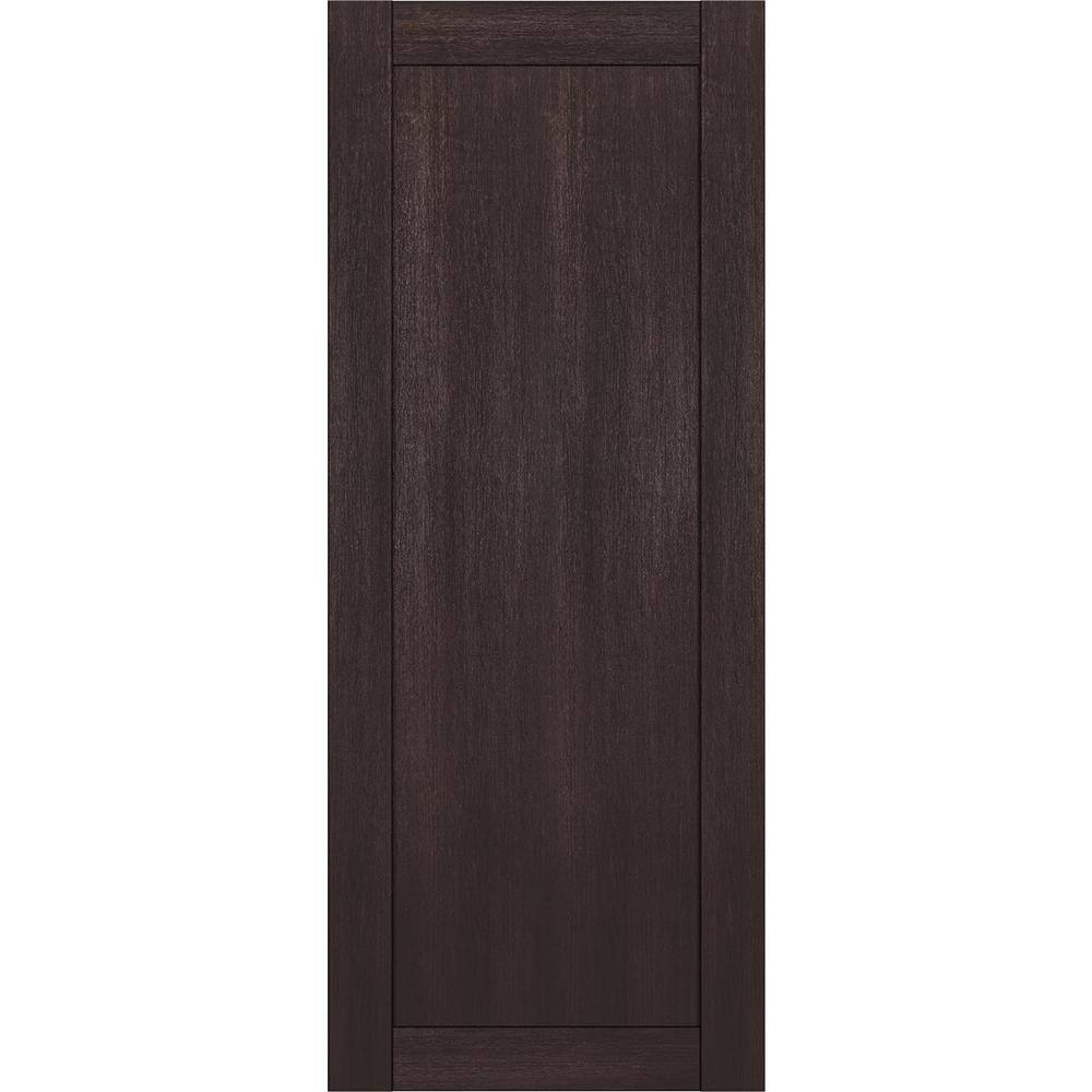 1-Panel Shaker 30 in. x 96 in. No Bore Vera Linga Oak Solid Composite Core Wood Interior Door Slab price history on PriceWatchPro
