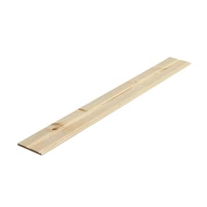 1 in. x 6 in. x 8 ft. Tongue and Groove Center Bead Pattern Board