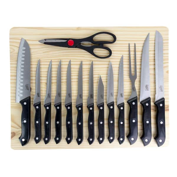 Farberware Forged Triple Riveted Knife Block Set, 15-Piece, Natural &  Reviews