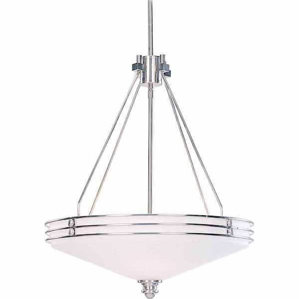 Filament Design Lenor 4-Light Brushed Nickel Incandescent Ceiling Pendant