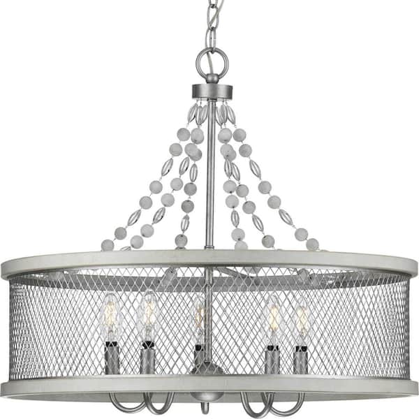https www homedepot com p progress lighting austelle collection 5 light galvanized finish farmhouse chandelier light p400205 141 312500490