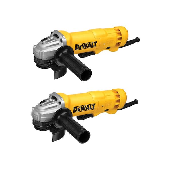 DEWALT 11 Amp Corded 4.5 in. Small Angle Grinder with Dust Ejection System (2-Pack)