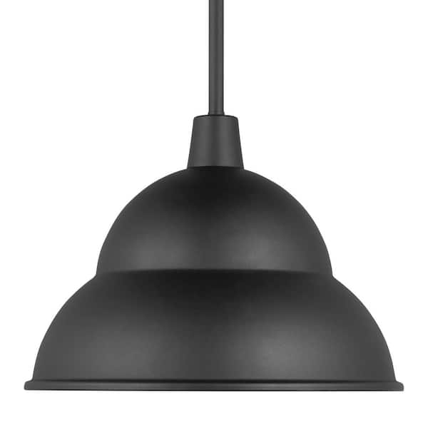 Generation Lighting Barn Light 14 in. 1 Light Matte Black Exterior