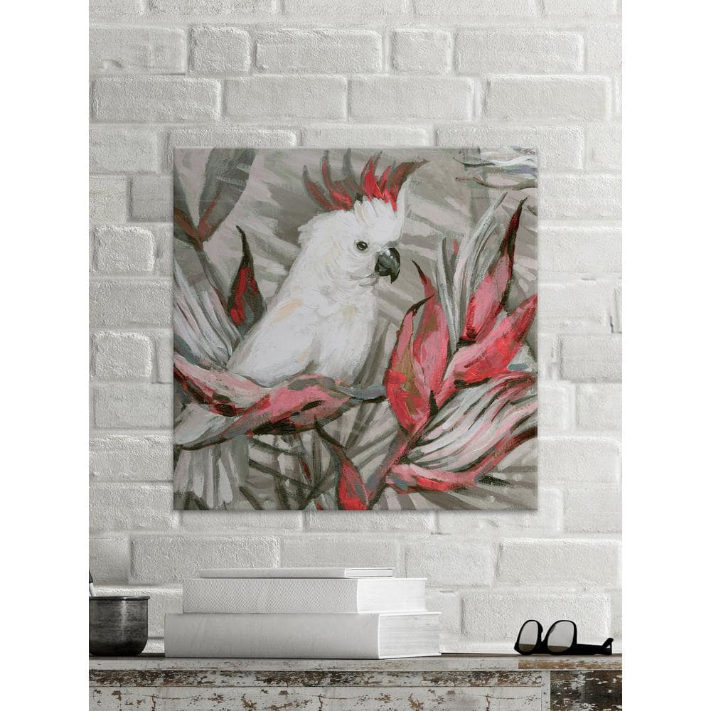 40 in. H x 40 in. W White Cockatoo III by Marmont Hill Printed Canvas 