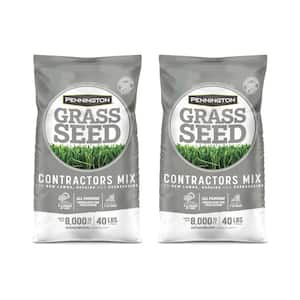 Central Contractors Mix 40 lb. 8,000 sq. ft. Grass Seed (2-Pack)