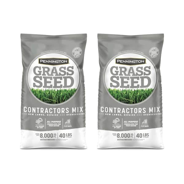 Pennington Central Contractors Mix 40 lb. 8,000 sq. ft. Grass Seed (2-Pack)