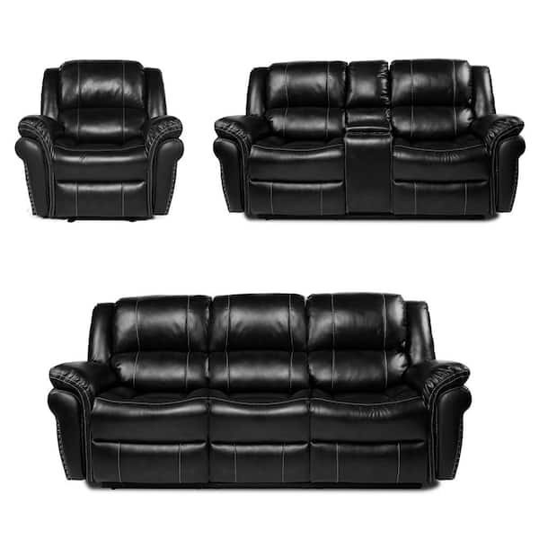 Tall Leather Sofa L Shaped, Modern Contemporary Black Leather Sofa