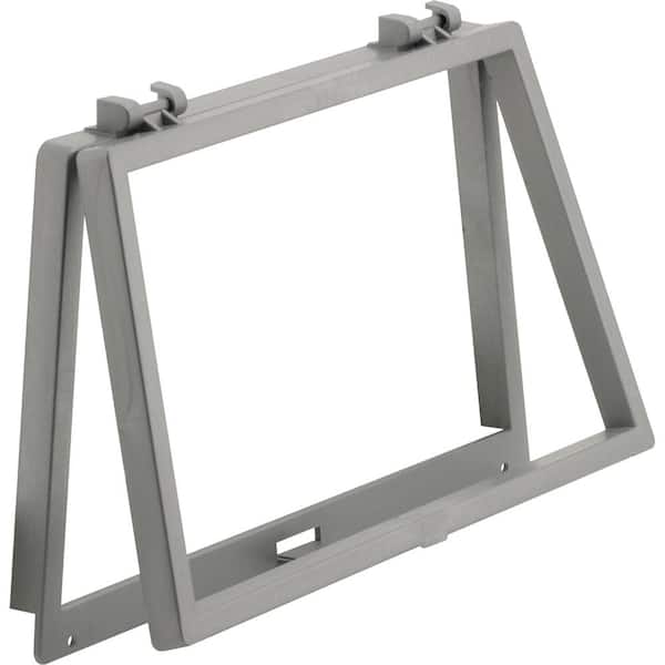 6-1/8 in. x 10-1/8 in. , Gray Plastic Window Screen Wicket