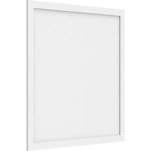 5/8 in. x 3 ft. x 3 ft. Cornell Flat Panel White PVC Decorative Wall Panel
