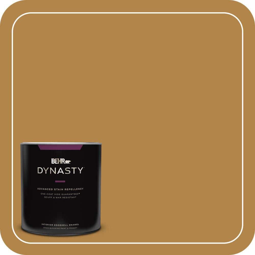 1 qt. #MQ4-09 Rice Curry One-Coat Hide Eggshell Enamel Interior Stain-Blocking Paint & Primer price history on PriceWatchPro