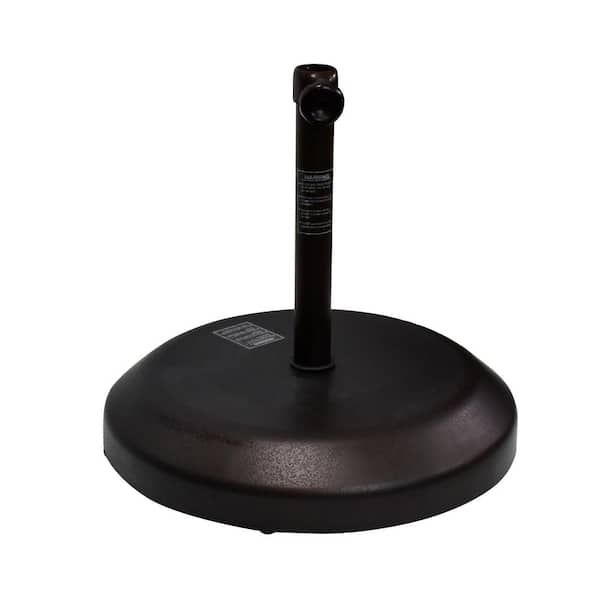 75 lbs. Steel Round Patio Umbrella Base in Bronze