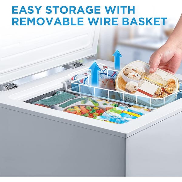 Igloo 3.5 Cu. Ft. Chest Freezer with Removable Basket
