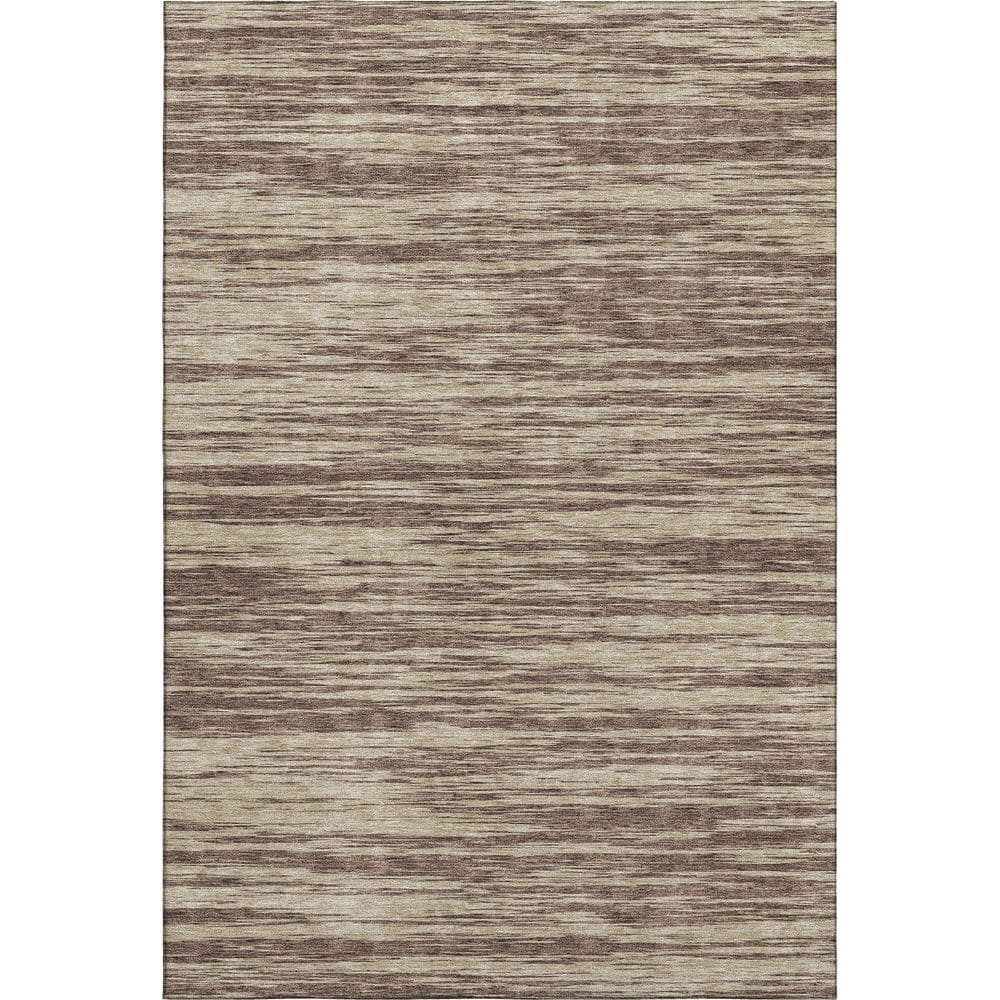 Mayfield Premium Machine Washable Abstract AMF951 Brown 5 ft. x 7 ft. 6 in. Area Rug price history on PriceWatchPro