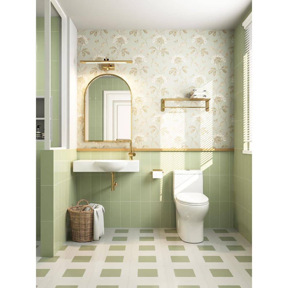 White Ceramic Elongated Dual Flush One-Piece Toilet