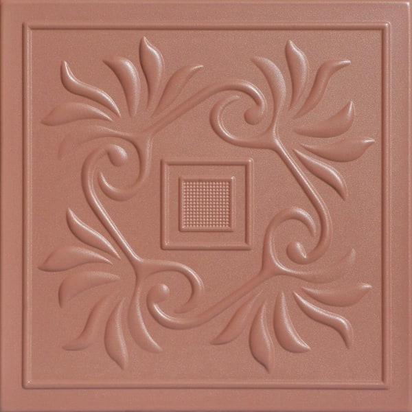 A La Maison Ceilings Cockatoos Tea Room 1.6 ft. x 1.6 ft. Decorative Foam Glue Up Ceiling Tile (21.6 sq. ft./Case)