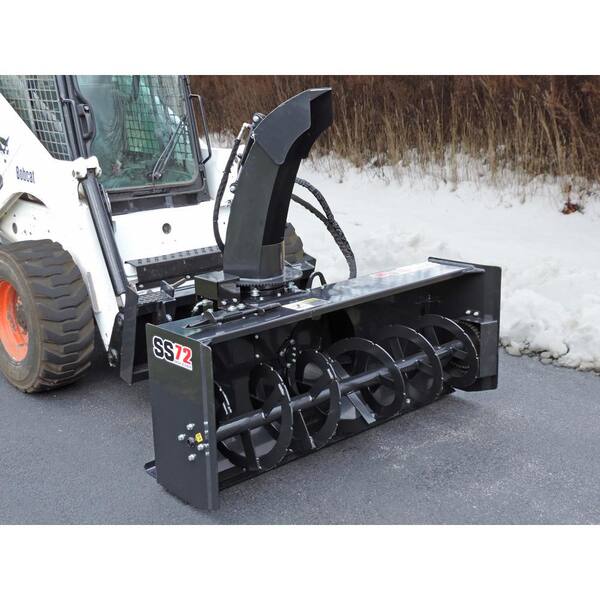 DK2 SS72 72 in. 3Stage Snow Blower Attachment for Skid Steers SS72