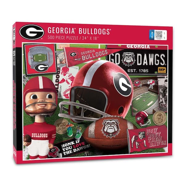 NCAA Georgia Bulldogs Retro Series Puzzle (500-Pieces)