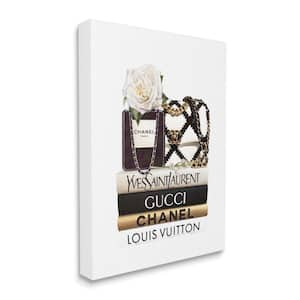 chanel louis vuitton gucci book stack