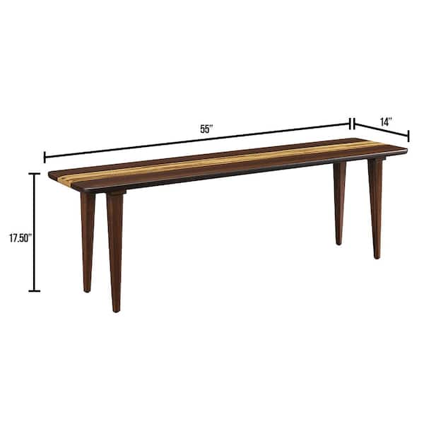 Greenington Azara Bench, Caramelized Greenington Azara Bench, Caramelized