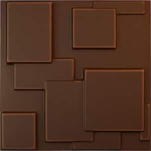 19-5/8"W x 19-5/8"H Gomez EnduraWall Decorative 3D Wall Panel, Aged Metallic Rust (Covers 2.67 Sq.Ft.)