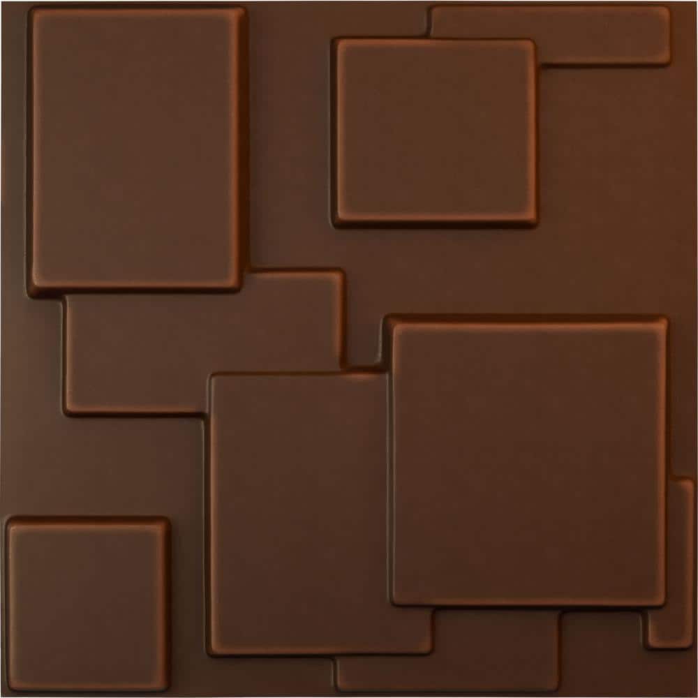 "19-5/8""W x 19-5/8""H Gomez EnduraWall Decorative 3D Wall Panel, Aged Metallic Rust (12-Pack for 32.04 Sq.Ft.)" price history on PriceWatchPro