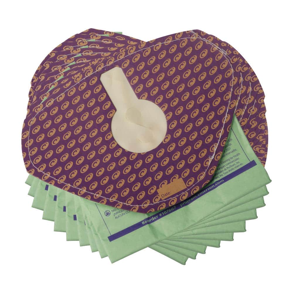 GoFit 3 Closed Collar Vacuum Filter Bags for  Commercial Backpack Vacuum Cleaners, (10-Pack) price history on PriceWatchPro