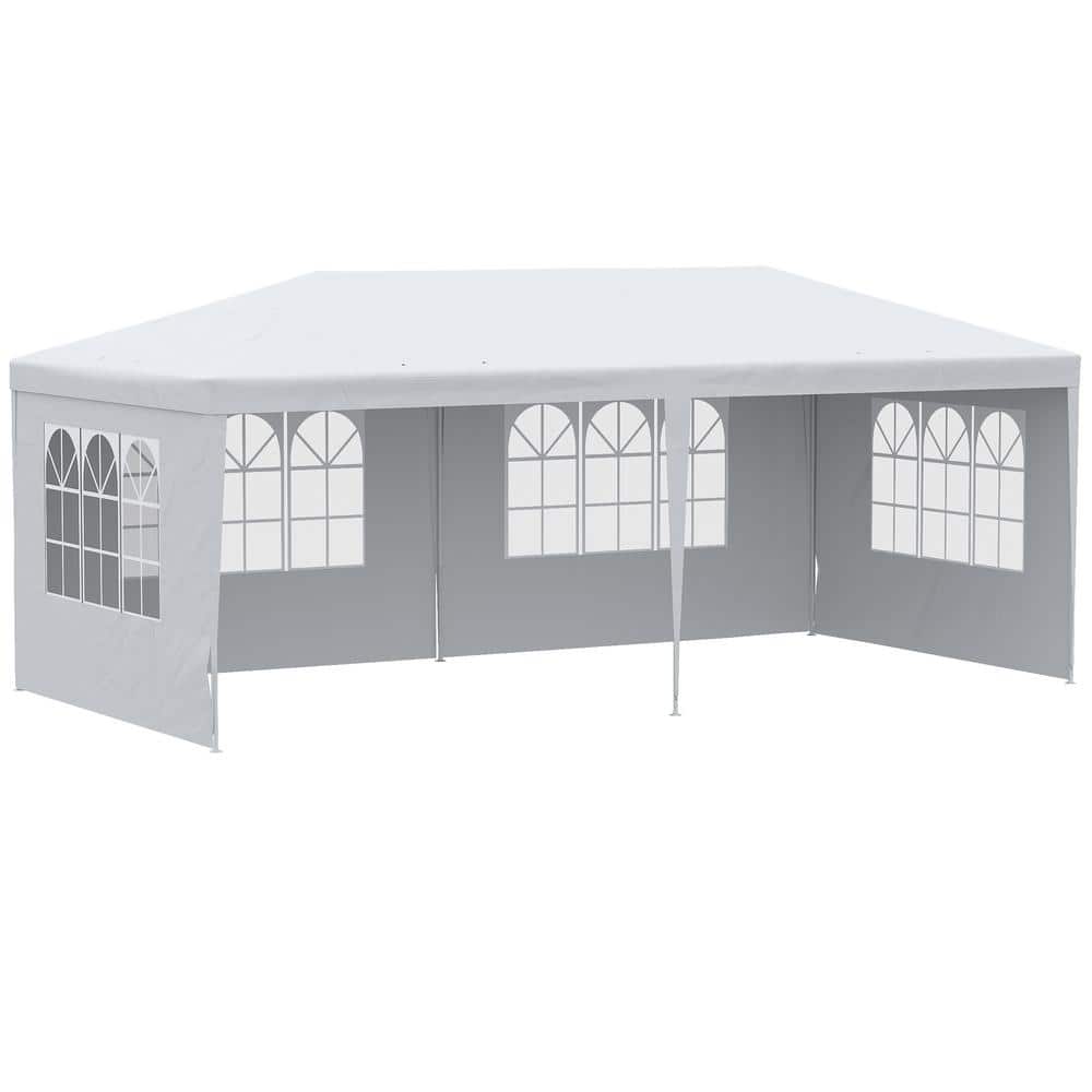 10 ft. x 20 ft. Large Event Party Tent, Wedding Shelter Canopy Gazebo with 