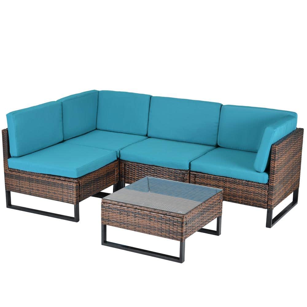 Blue Cushions Wf Wy1000041aab, Patio Sofa Under 10000