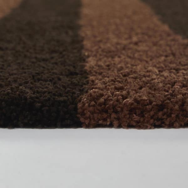 Bruice Brown 5 ft. 3 in. x 7 ft. Striped Area Rug