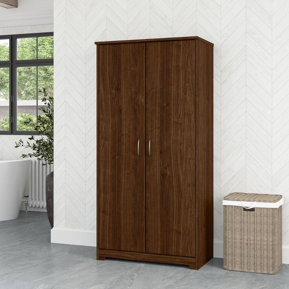 Cabot Modern Walnut 60.94 in. Accent Storage Cabinet with Doors