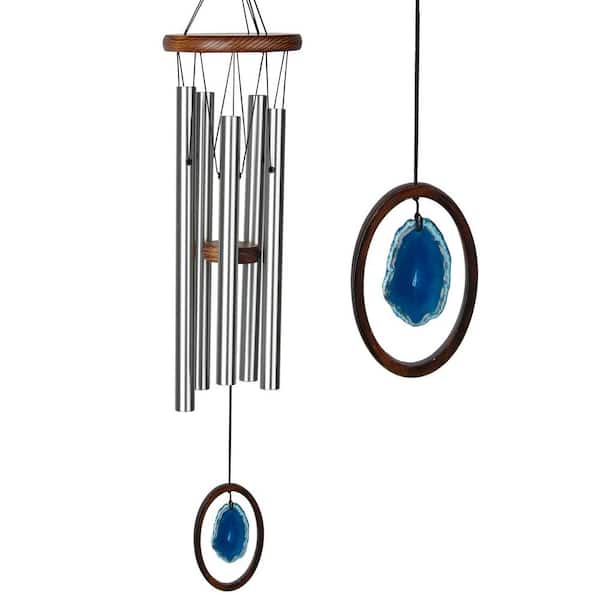 Signature Woodstock Agate Chime, Blue 25 in. Wind Chime