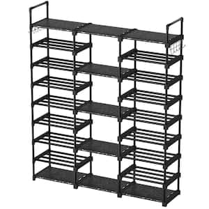 Mavivegue Extra Large Shoe Rack, 8 Tier 4 Rows 72-76 Pairs Big