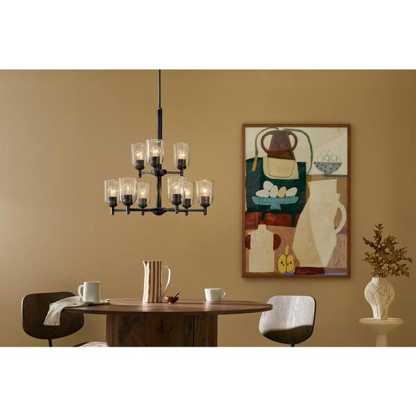 Kichler Shailene 9-Light Black Traditional Chandelier