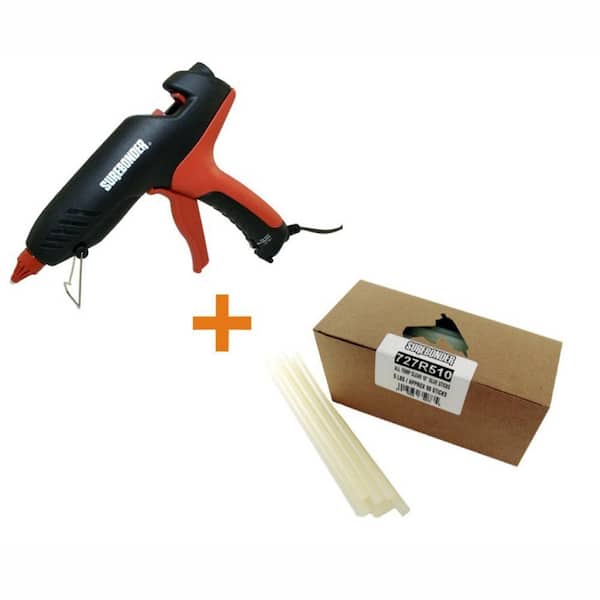 Surebonder 7/16 in. D x 10 in. L All Purpose Professional High Temperature Glue Gun with Glue Sticks (5 lb. per Box)