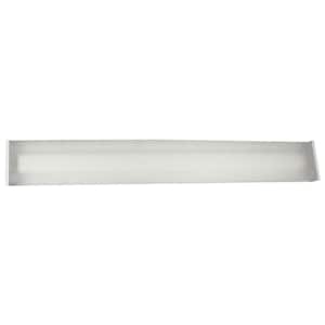 25 in. White LED Vanity Light Bar with Clear Diamond Textured Acrylic Shade