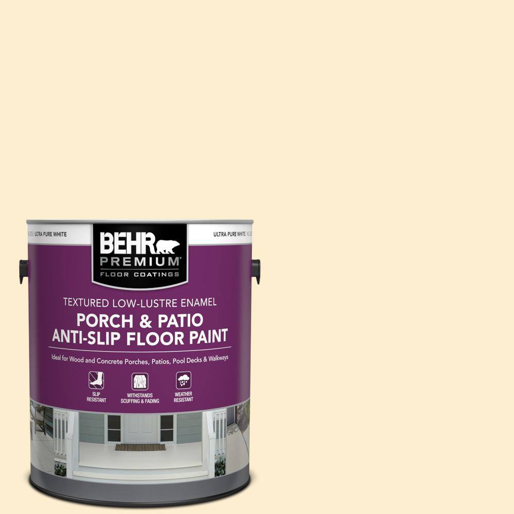 1 gal. #300A-1 Opal Cream Textured Low-Lustre Enamel Interior/Exterior Porch and Patio Anti-Slip Floor Paint price history on PriceWatchPro