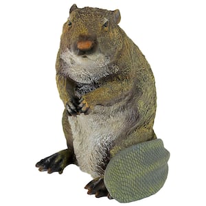 10.5 in. H Standing Beaver Statue