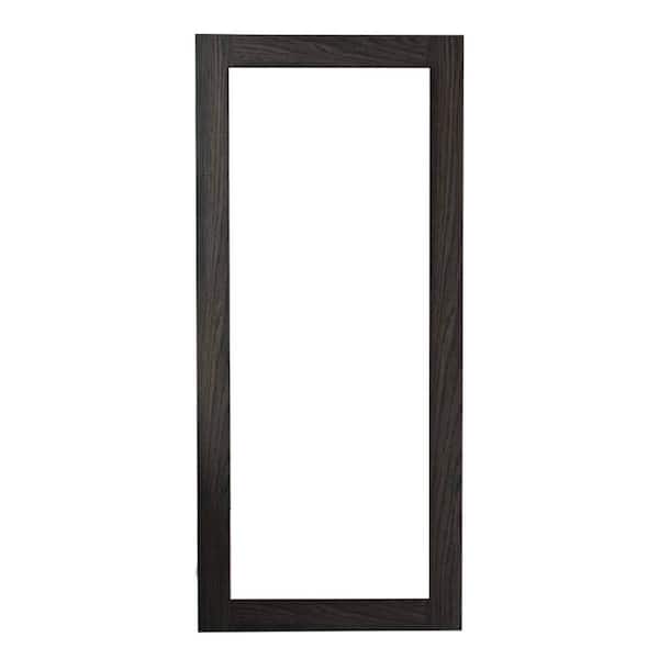 Unbranded 27.95 in. W x 62.59 in. H Rectangular Wood Framed Wall Mount Modern Decor Bathroom Vanity Mirror