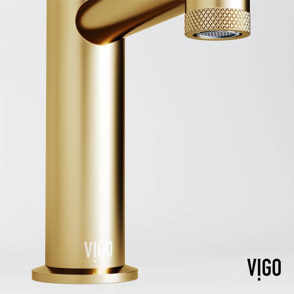 Sterling Matte Brushed Gold Single Handle Bathroom Faucet