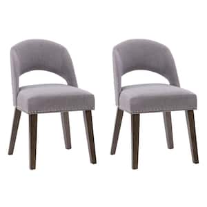 Tiffany Pewter Grey Upholstered Dining Chair