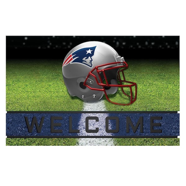 FANMATS NFL - New England Patriots 18 in. x 30 in. Rubber Door Mat