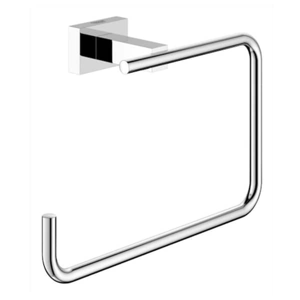 GROHE Essentials Cube Towel Ring in StarLight Chrome