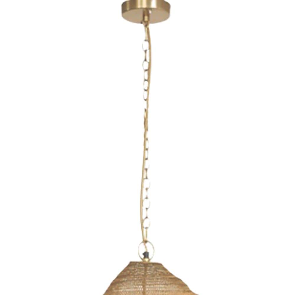 Gold Iron Mini Pendant Light with Adjustable Chain