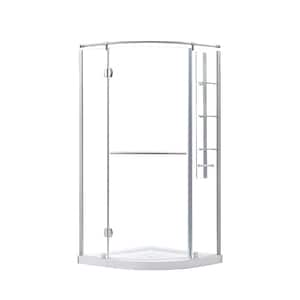 Glamour 38 in. x 38 in. Single Threshold Shower Base in White