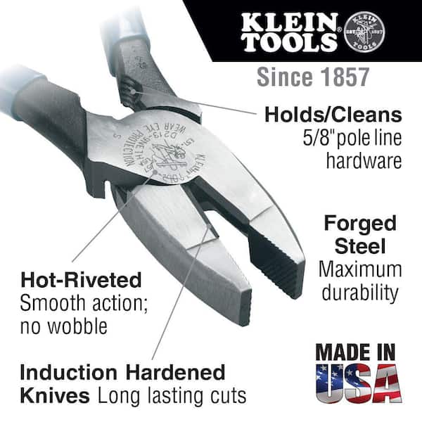 9 in. Lineman's Bolt-Thread Holding 2000 Series High-Leverage Side Cutting Pliers