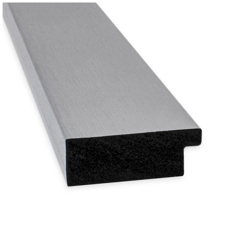 Silver Brushed Wood Full Length Rectangular Bathroom Mirror