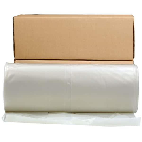 HUSKY 28 ft. x 100 ft. Clear 6 mil Plastic Sheeting