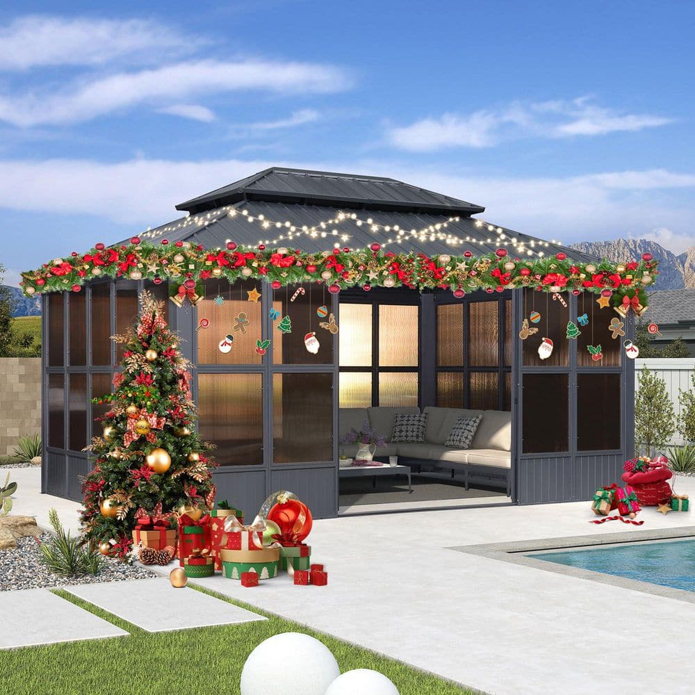 Reviews for PURPLE LEAF 12ft.x16ft. Sunroom Hardtop Gazebo